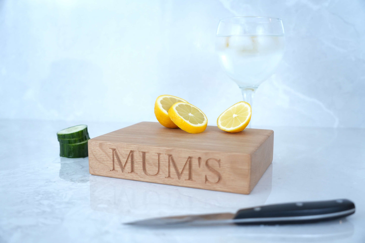 Small Personalised Oak Chopping Block