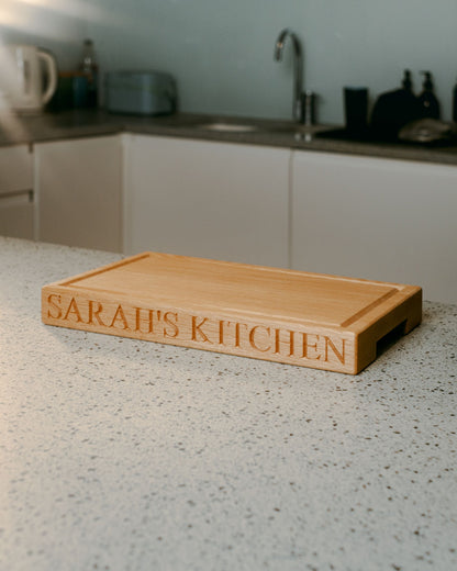 Medium Personalised Oak Chopping Board