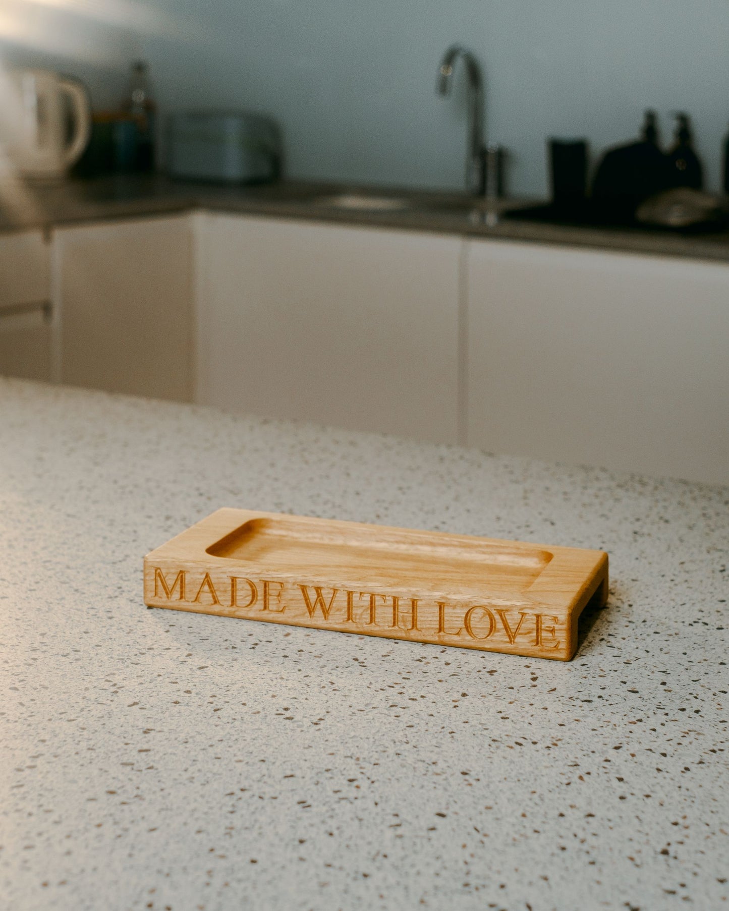 Small Personalised Oak Drinks Tray