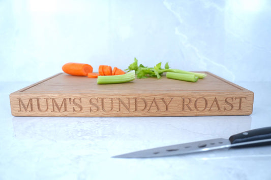 Large Personalised Oak Chopping Board