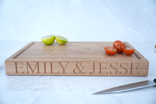 Medium Personalised Oak Chopping Board