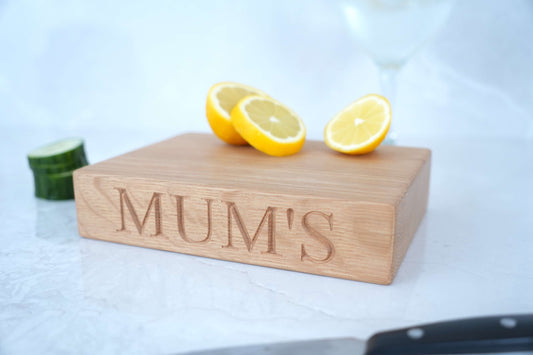 Small Personalised Oak Chopping Board